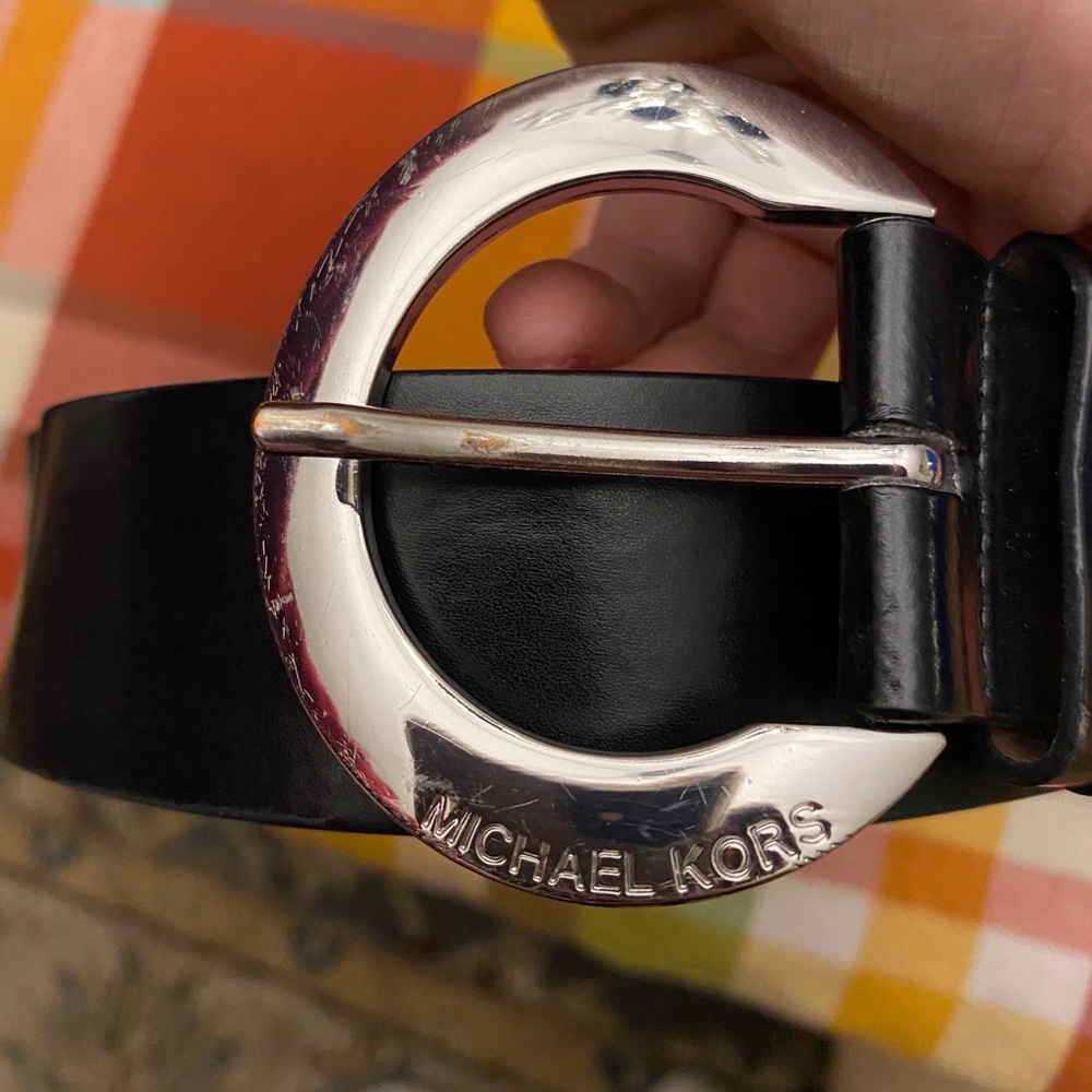 Black/Silver Michael Kors belt